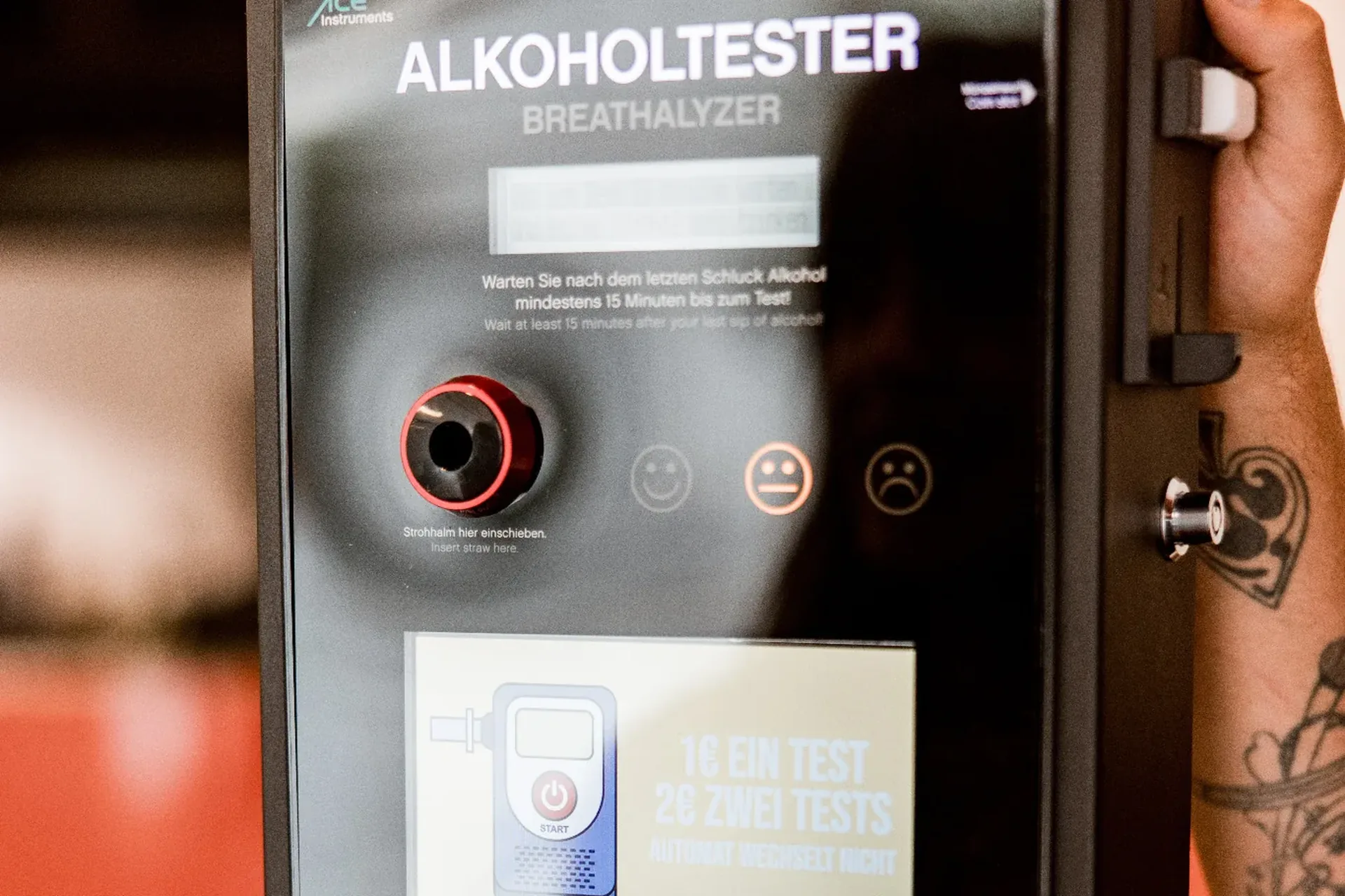 Alkoholtestgerät zum Verleih auf einer Firmenfeier in Hamburg